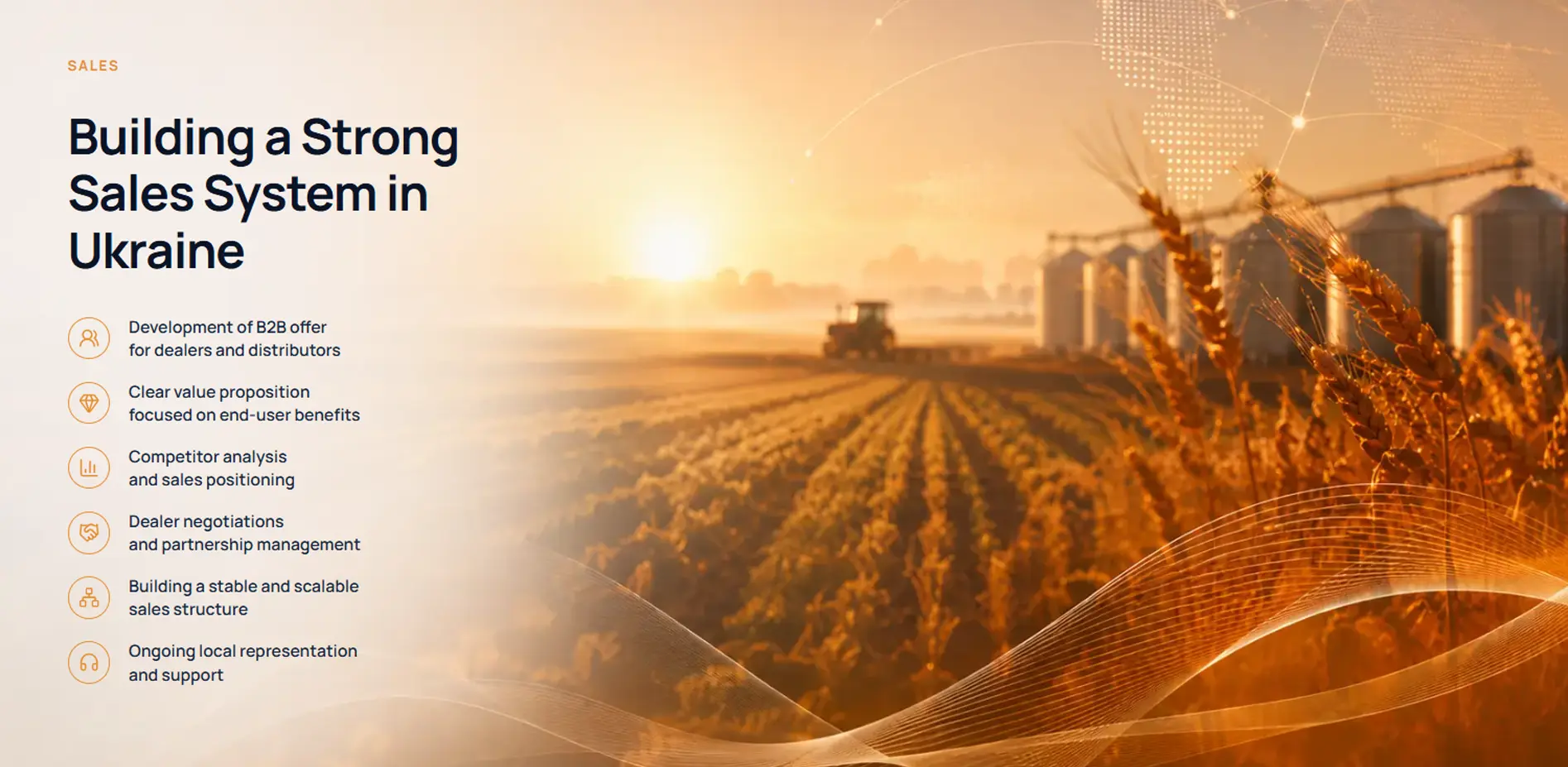 Constant Agro international website design concept