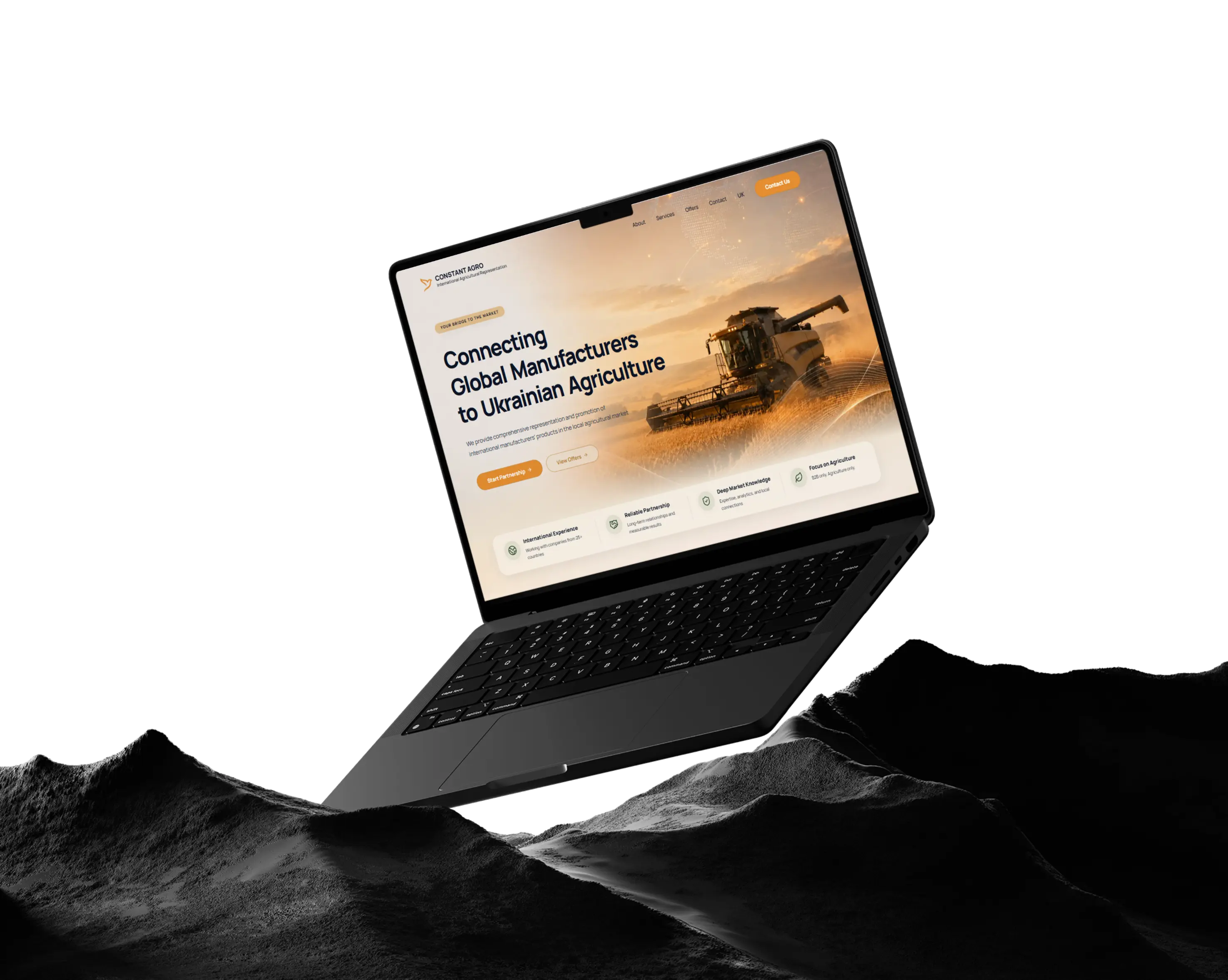 Constant Agro website rebuild showcase